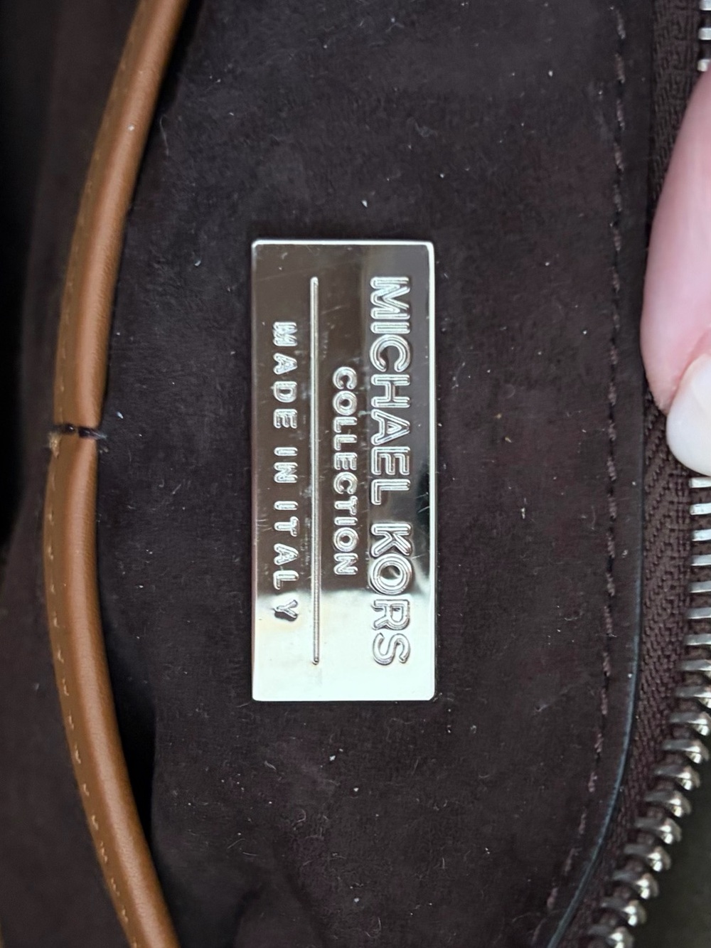 Michael Kors Collection Brown Leather Tote - Picture 4 of 6